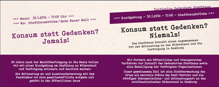 Stadthaus Flyerausschnitt