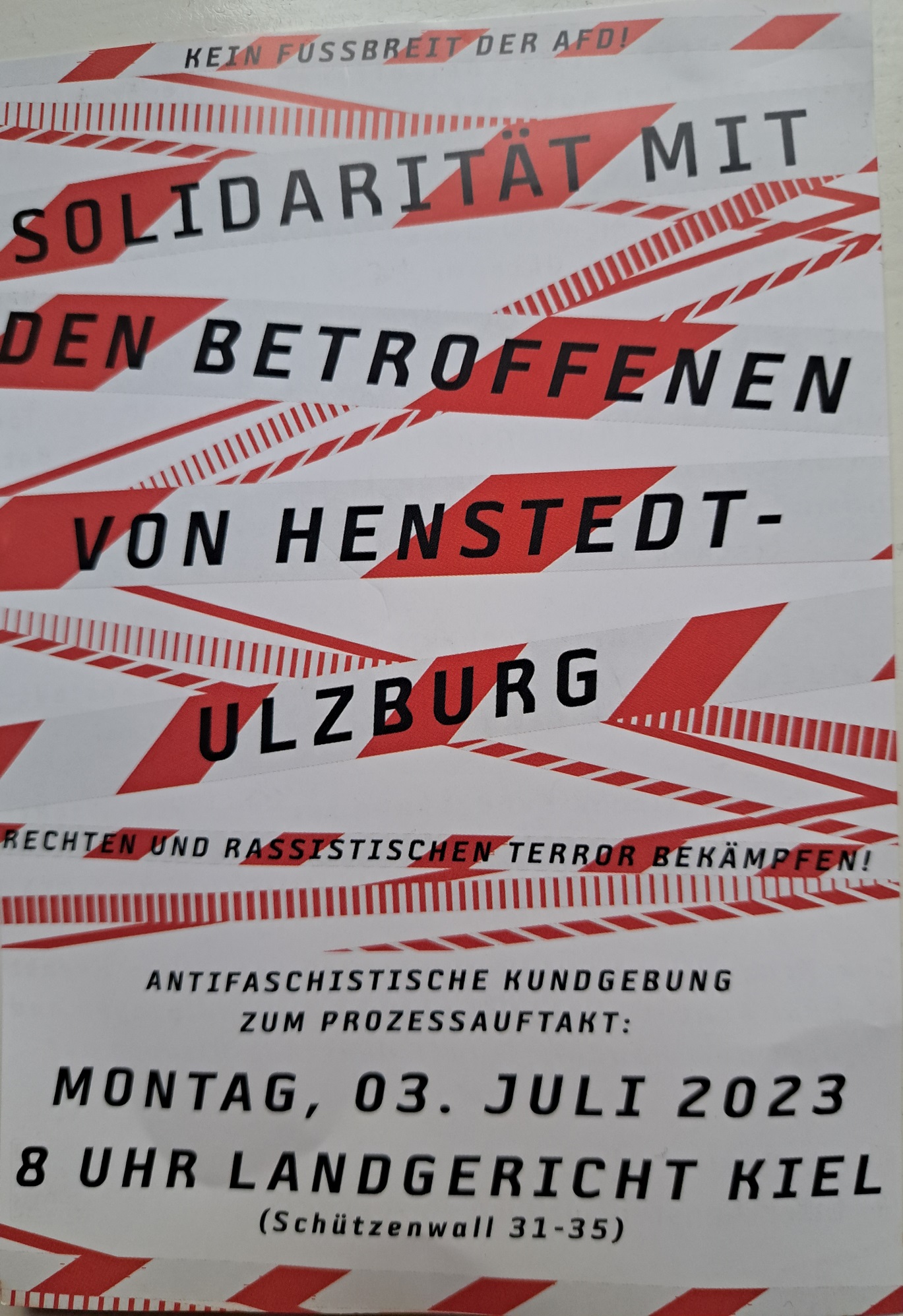 Kundgebung Prozess HenstedtUlzburg